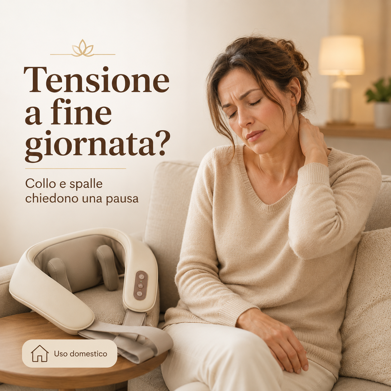 SchienaZen™ – Cuscino Massaggiante Shiatsu per Schiena, Collo e Spalle