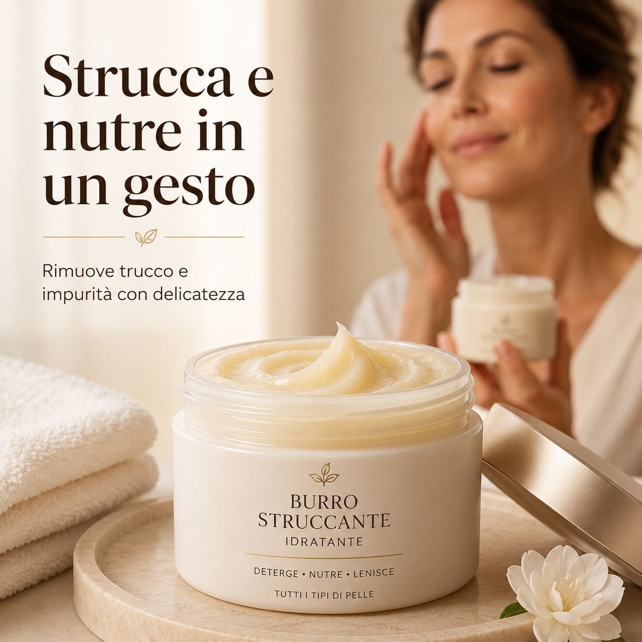Burro struccante idratante